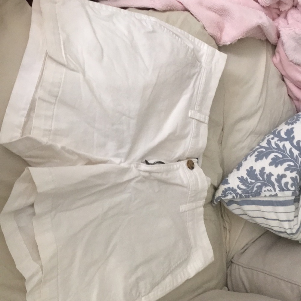 Old navy white jean shorts!
